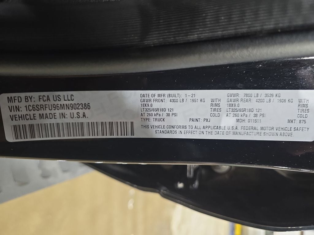 2021 RAM 1500 TRX