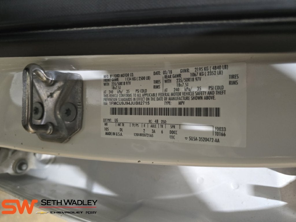 2018 Ford Escape Titanium