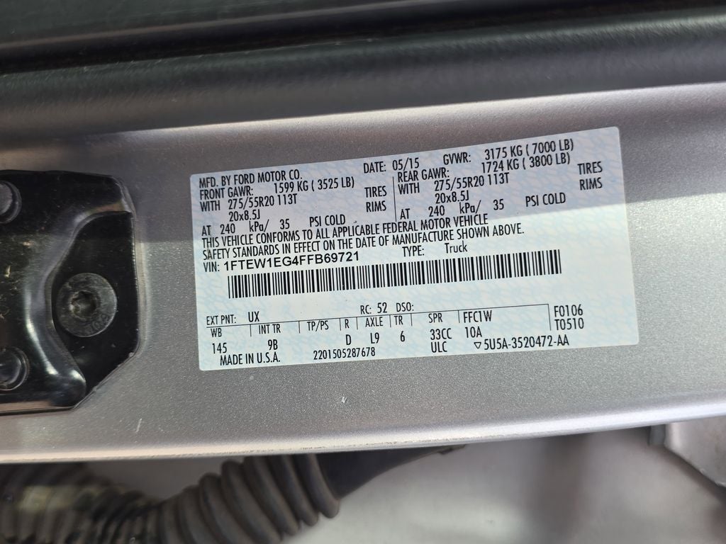 2015 Ford F-150 Platinum