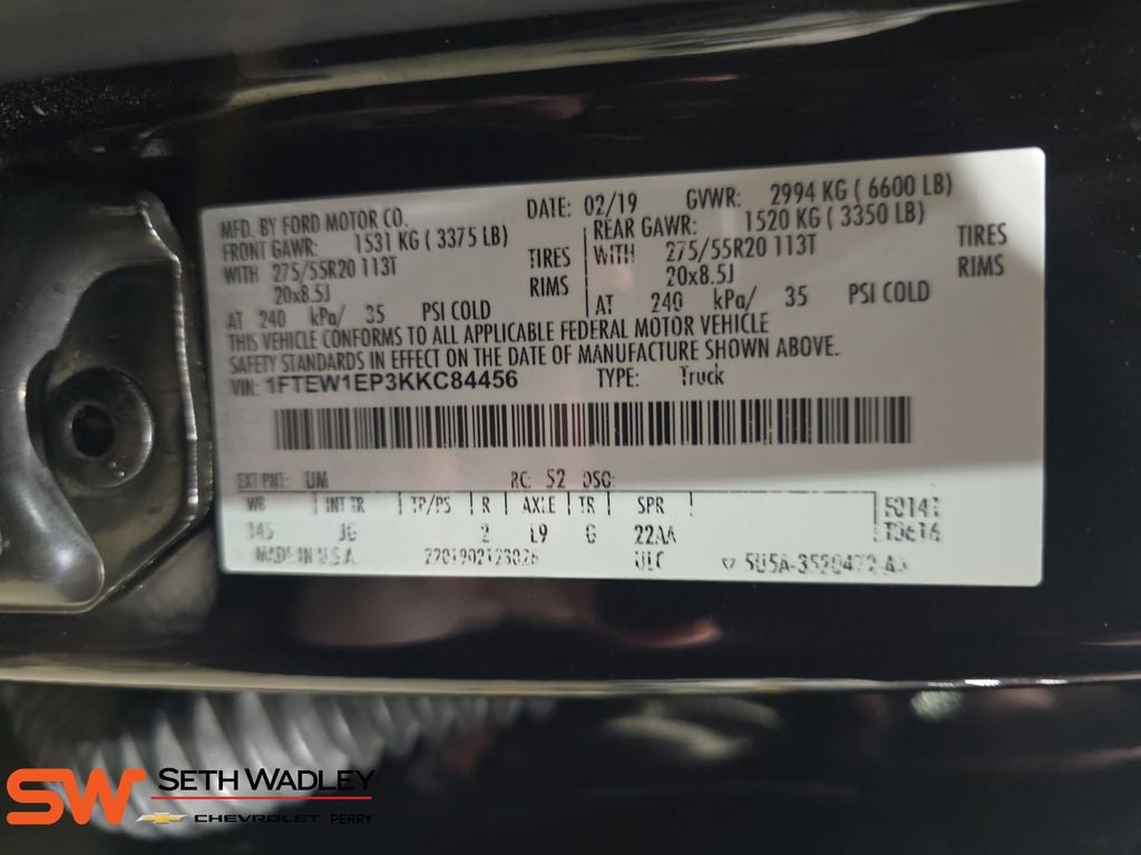 2019 Ford F-150 XL