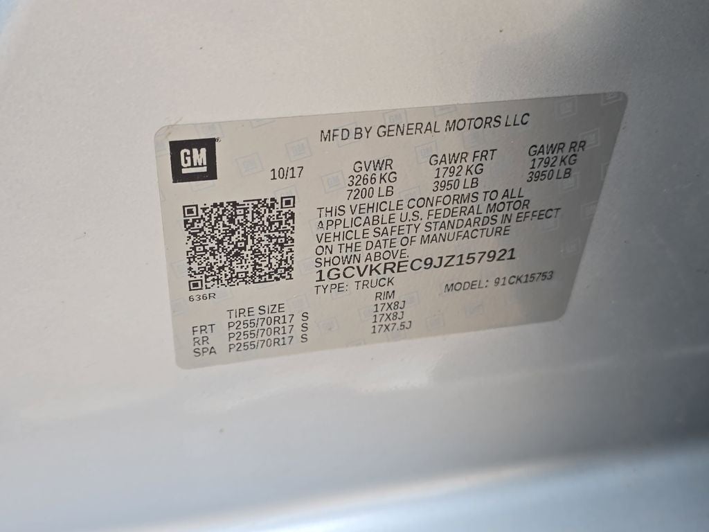 2018 Chevrolet Silverado 1500 LT LT1