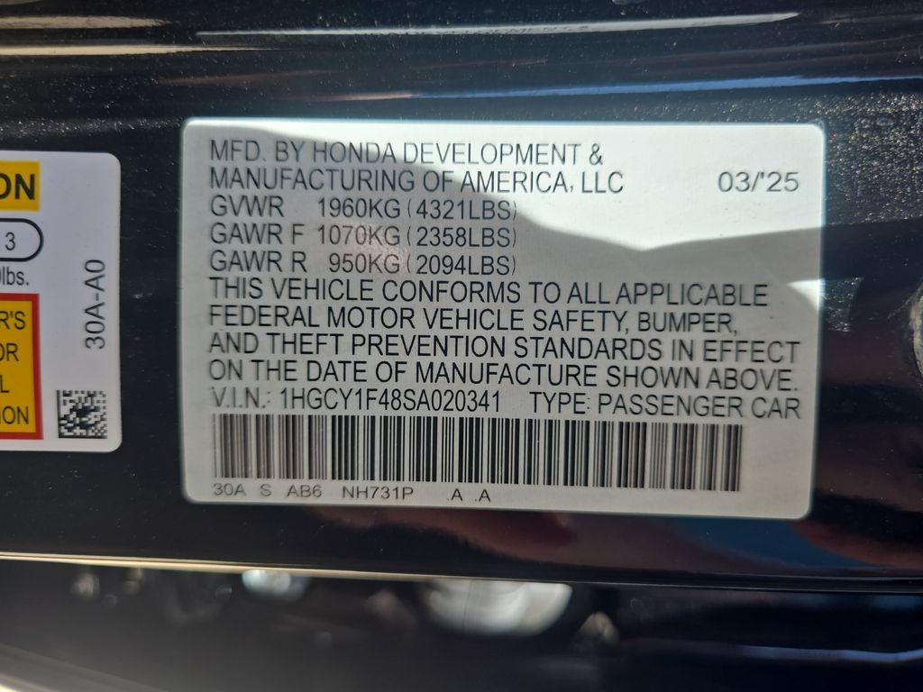 2025 Honda Accord SE