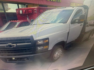 2019 Chevrolet Silverado 4500HD WT w/Flatbed wth wheel