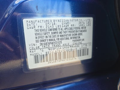 2019 Nissan Sentra S