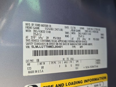 2021 Lincoln Navigator Black Label CHROMA CRYSTAL BLUE PREMIUM