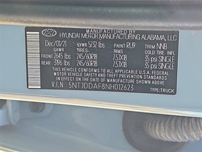 2022 Hyundai Santa Cruz SEL Premium