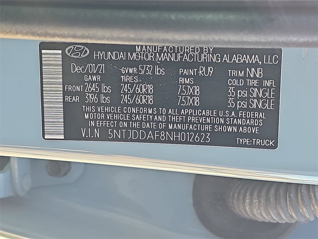 2022 Hyundai Santa Cruz SEL Premium