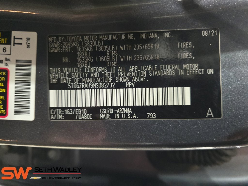 2021 Toyota Highlander XLE