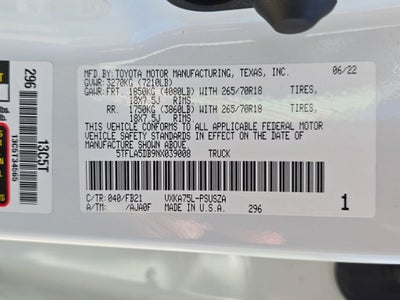 2022 Toyota Tundra SR5