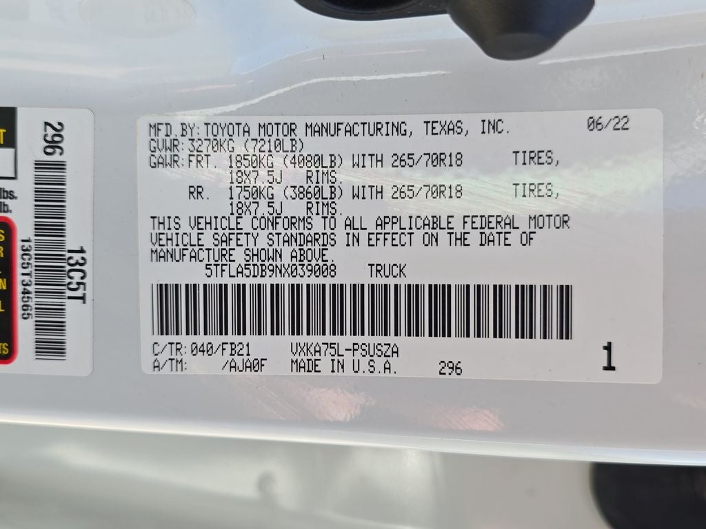 2022 Toyota Tundra SR5