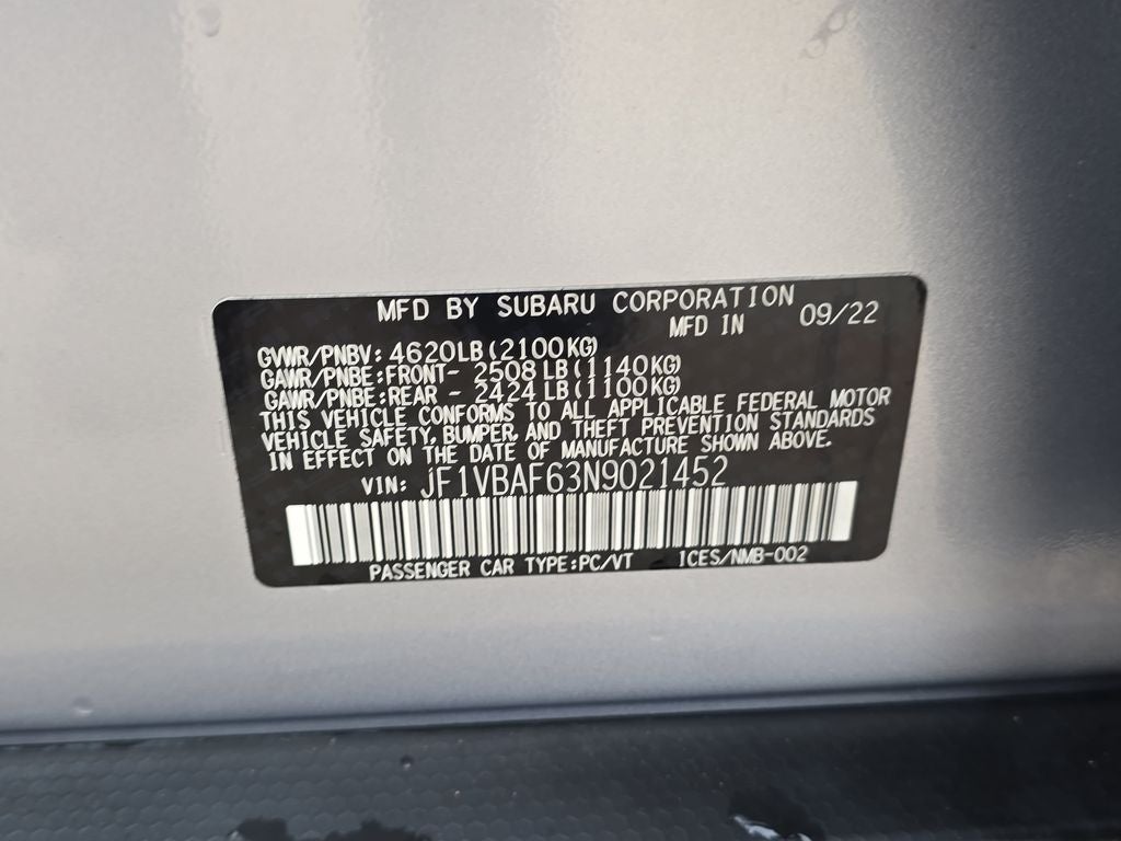 2022 Subaru WRX Premium