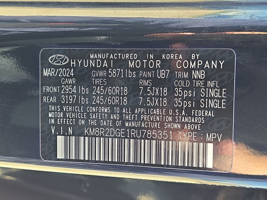 2024 Hyundai Palisade SEL 7 Passenger