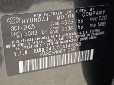 2026 Hyundai Sonata Hybrid Blue