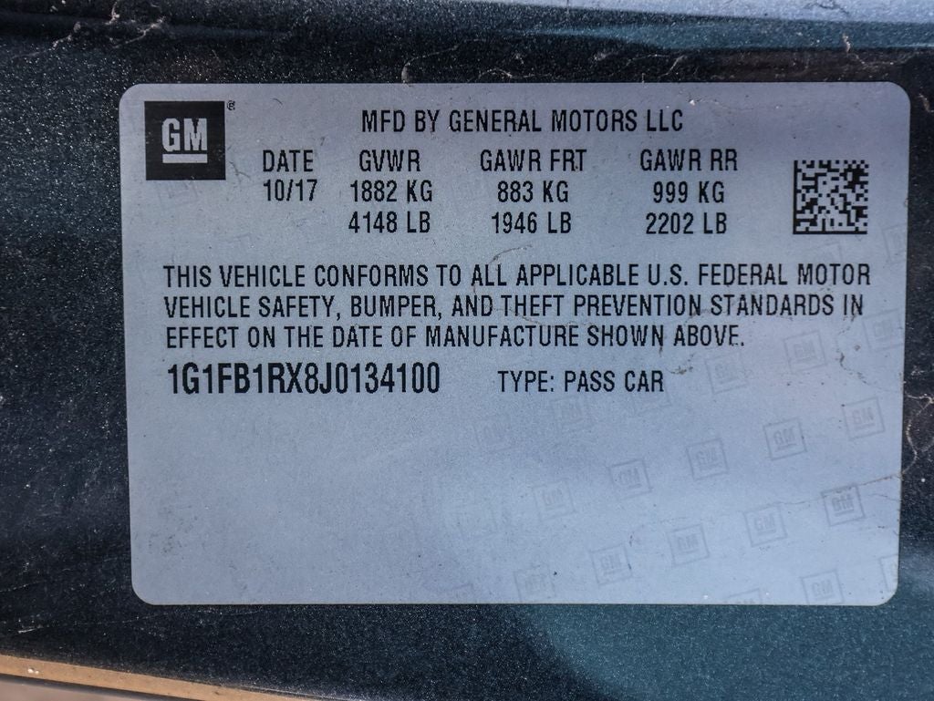 2018 Chevrolet Camaro 1LT