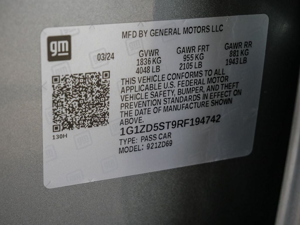 2024 Chevrolet Malibu LT 1LT