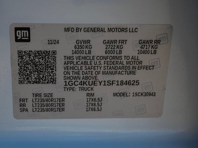 2025 Chevrolet Silverado 3500HD LTZ DRW