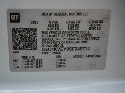 2025 Chevrolet Silverado 3500HD High Country DRW