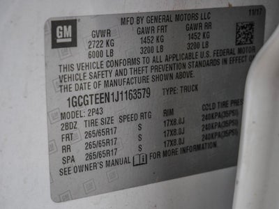 2018 Chevrolet Colorado ZR2