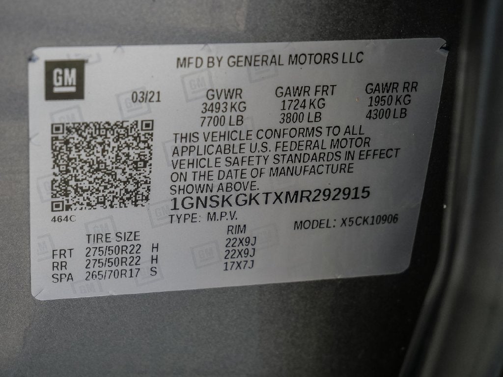 2021 Chevrolet Suburban High Country