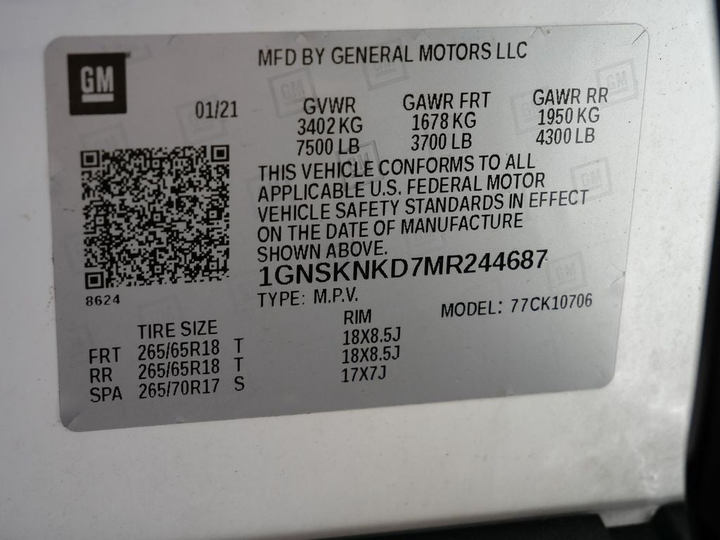 2021 Chevrolet Tahoe LT