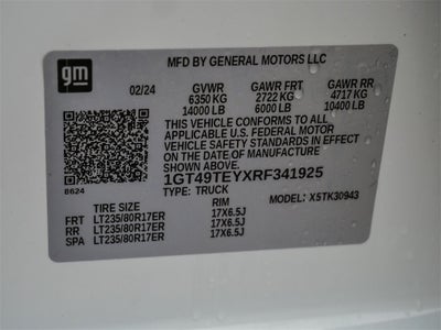 2024 GMC Sierra 3500HD SLE DRW