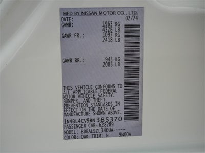 2024 Nissan Altima 2.5 SR