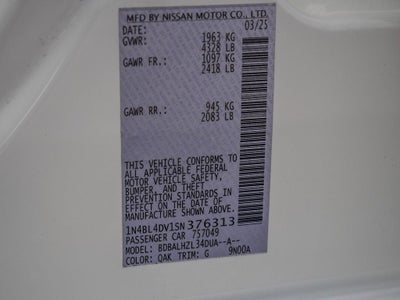 2025 Nissan Altima 2.5 SV