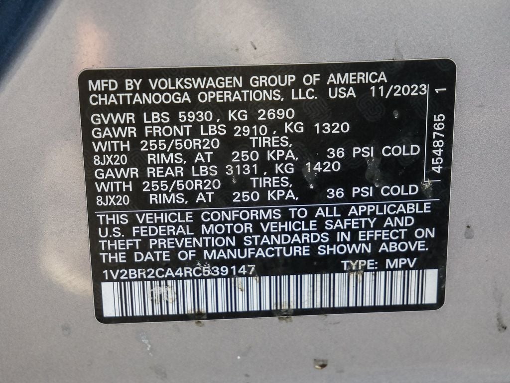 2024 Volkswagen Atlas 2.0T SEL