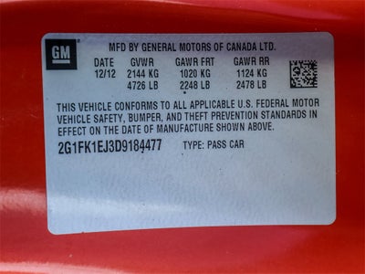 2013 Chevrolet Camaro SS 2SS