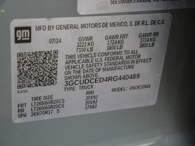 2024 Chevrolet Silverado 1500 Custom Trail Boss Z71