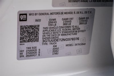 2022 GMC Sierra 1500 SLT