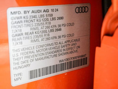 2025 Audi Q3 Premium S Line quattro