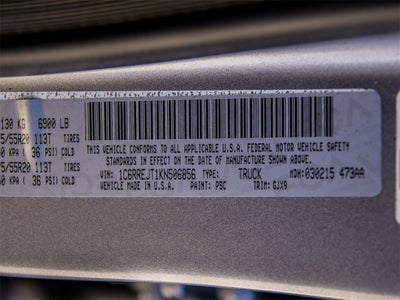 2019 RAM 1500 Laramie