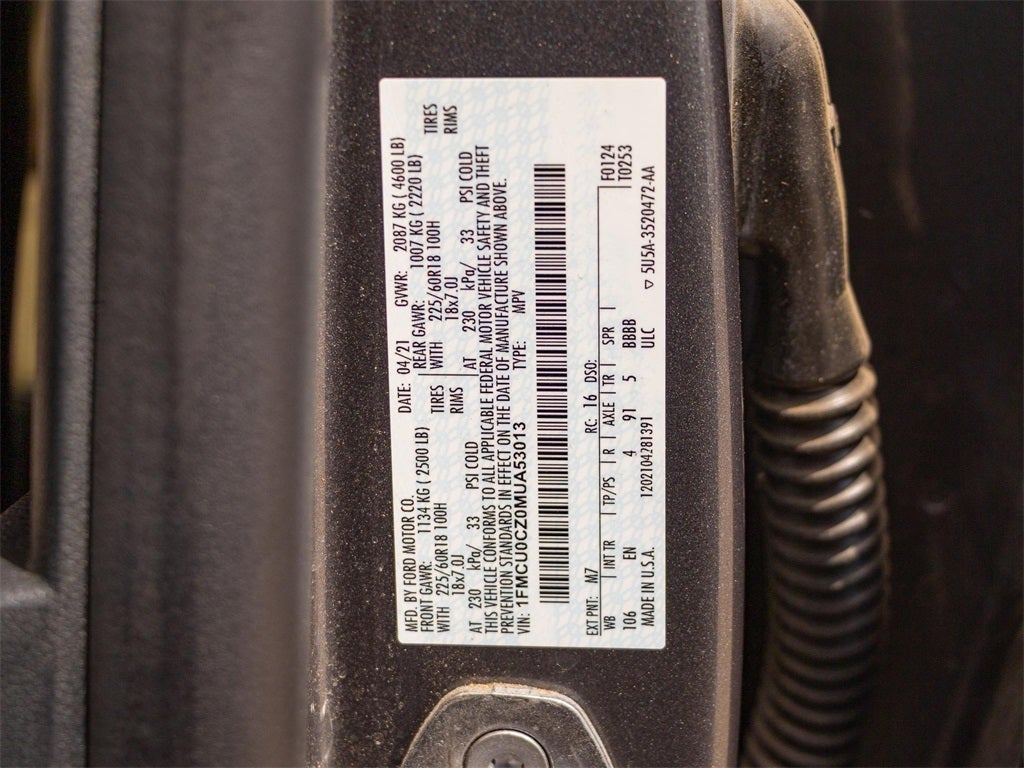 2021 Ford Escape Hybrid SEL