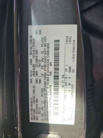 2021 Ford Escape SEL AWD