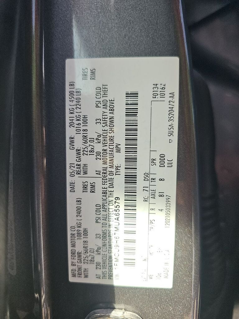 2021 Ford Escape SEL AWD