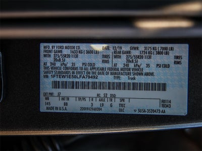 2020 Ford F-150 Platinum FX4