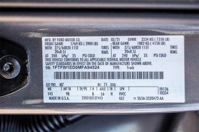 2021 Ford F-150 Platinum FX4