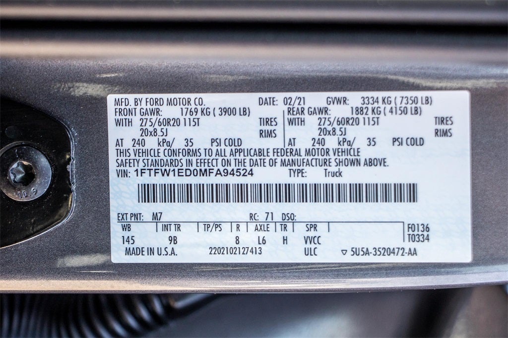 2021 Ford F-150 Platinum FX4