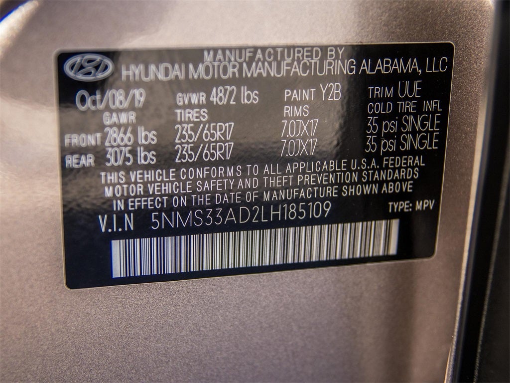 2020 Hyundai Santa Fe SEL