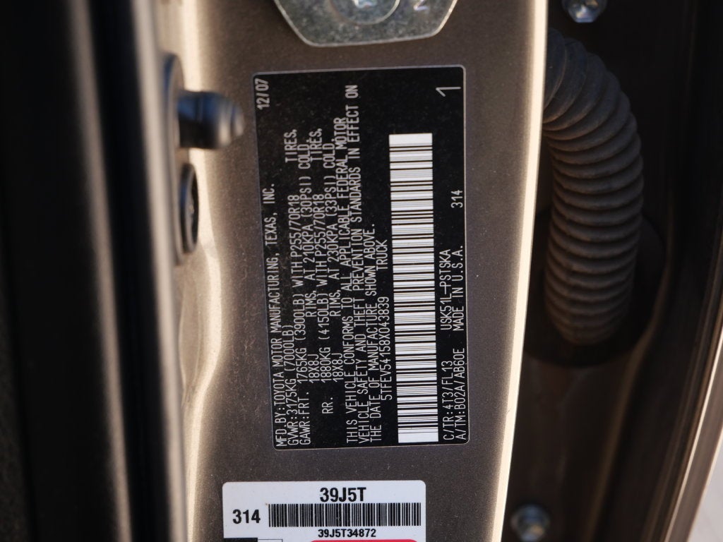 2008 Toyota Tundra SR5 i-Force 5.7L V8